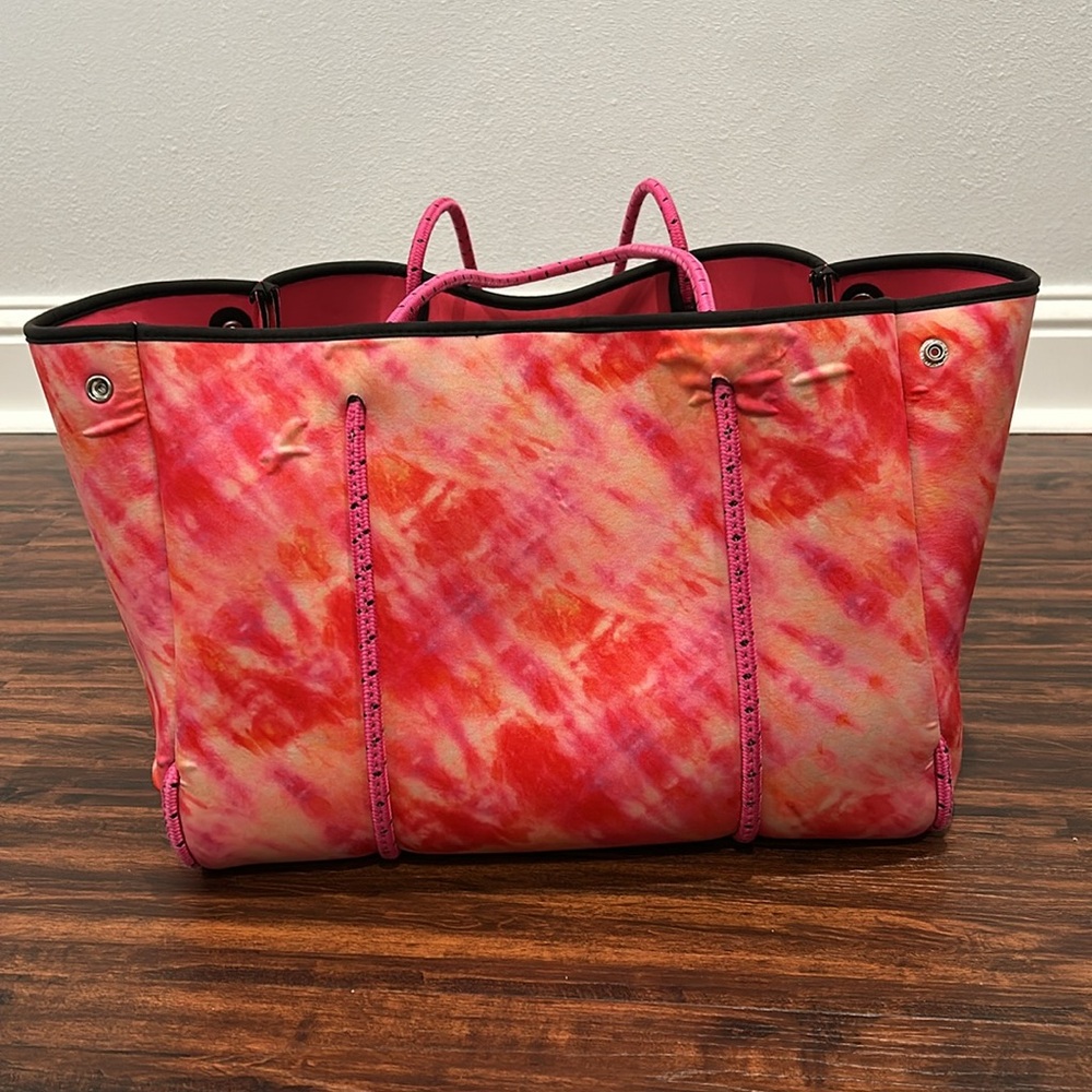 Haute Shore Pink Tie-Dye Tote Bag